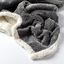 Wohndecke Fleece mit Sherpa-Futter "Cody" 150 x 200 cm