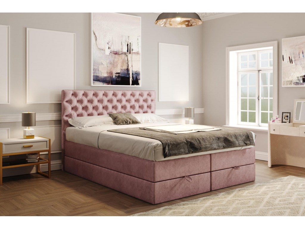Boxspringbett "Luwr" (140 x 200 cm)
