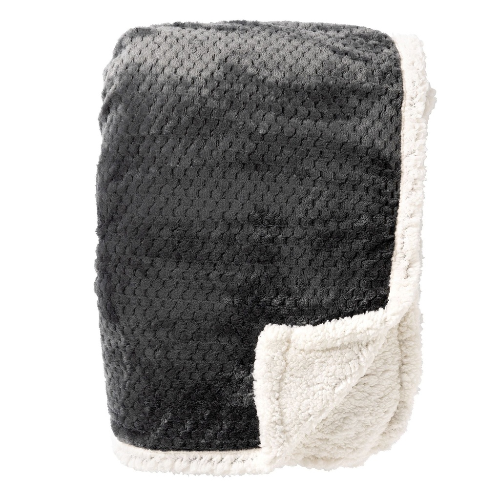 Wohndecke Fleece mit Sherpa-Futter "Cody" 150 x 200 cm