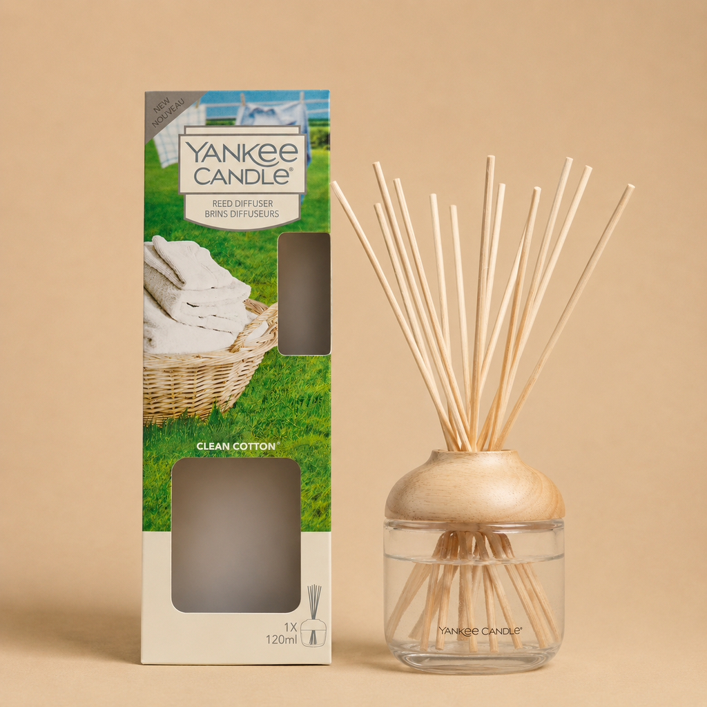 [1625214E] Raumduft Yankee Candle Reed Diffusor "Clean Cotton"