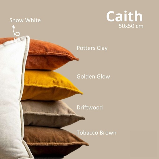 Zierkissen "Caith" Samt 50 x 50 cm